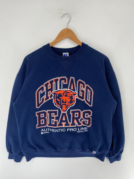 1995 RUSSELL CHICAGO BEARS Made in USA Size L Vintage NFL Sweat-Shirt / F5276S
