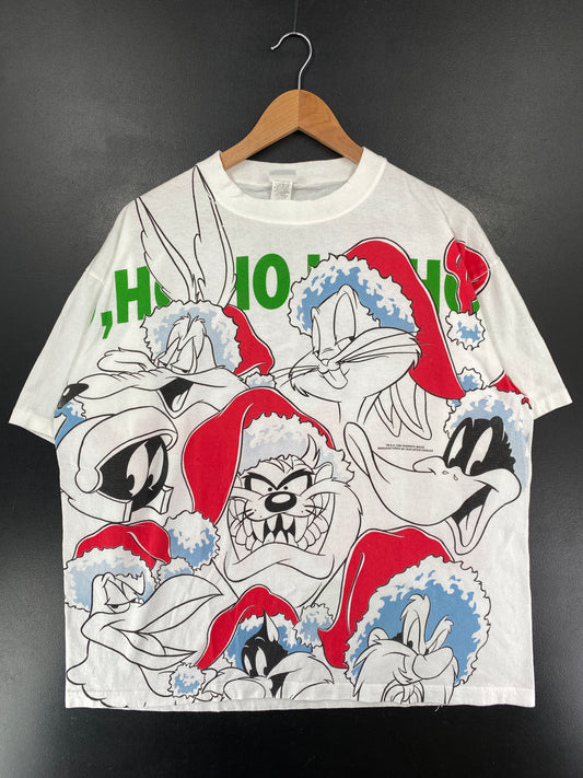 1993 LOONY TUNES CHRISTMAS Made in USA Size Approx.XL Vintage Sweat-shirt / G5191T