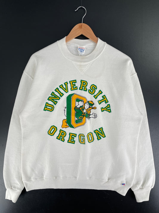 90's RUSSELL x UNIVERSITY OREGON Made in USA Size L Vintage College Sweat-shirt / F7447S
