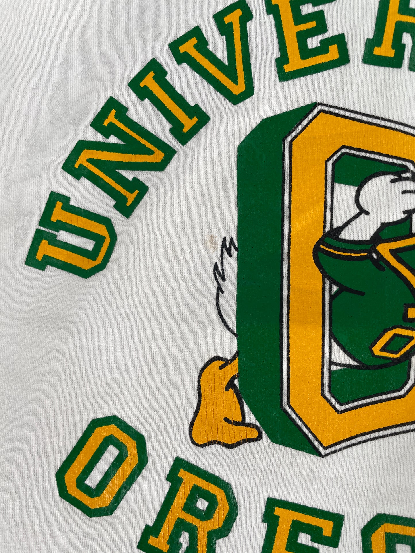 90's RUSSELL x UNIVERSITY OREGON Made in USA Size L Vintage College Sweat-shirt / F7447S