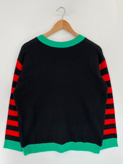 Vintage THE SIMPSONS CHRISTMAS Size L Vintage Cardigan / G5215S