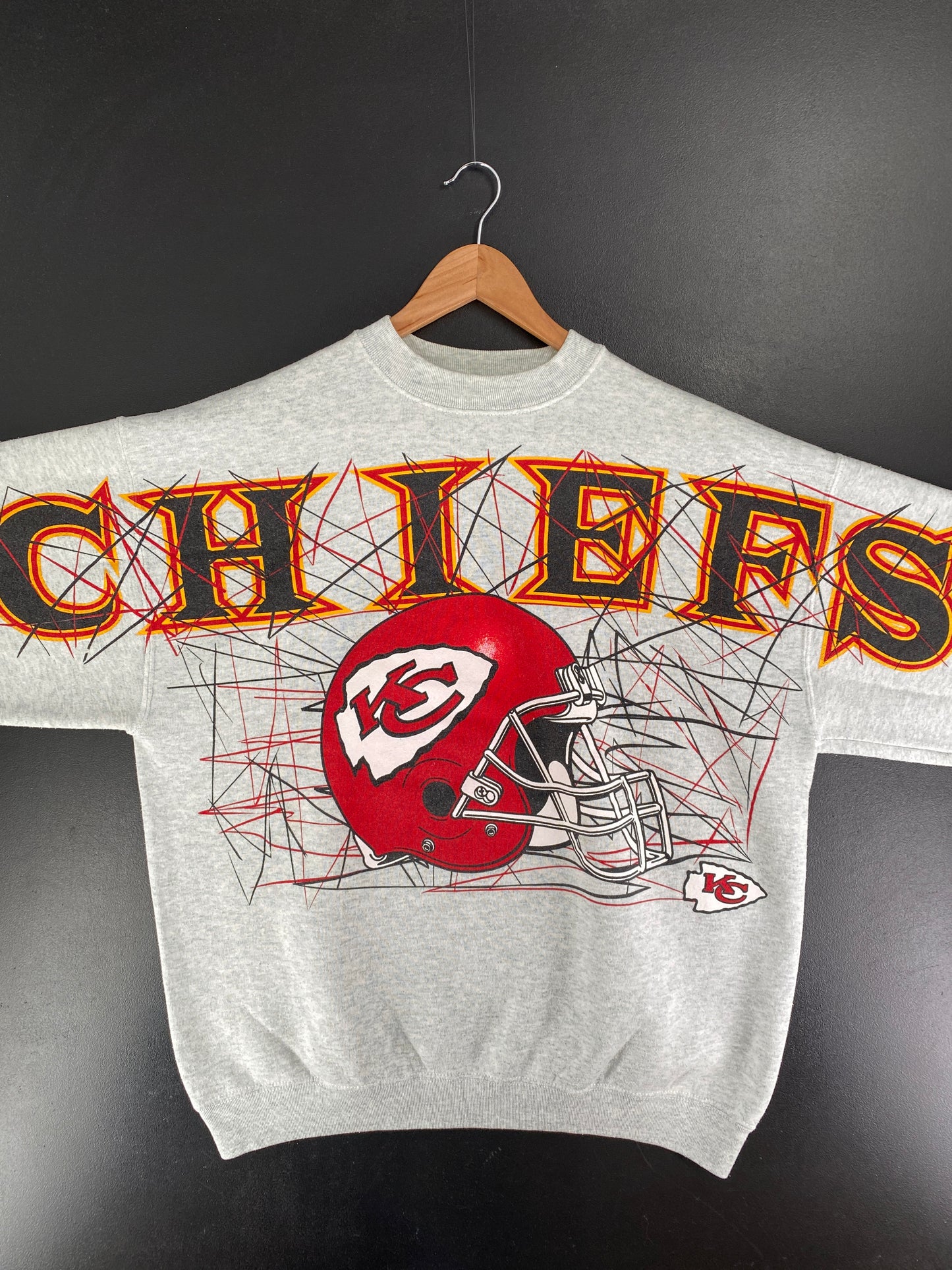 90's KANSAS CITY CHIEFS Size XL Vintage NFL Sweat-shirt / F6180S