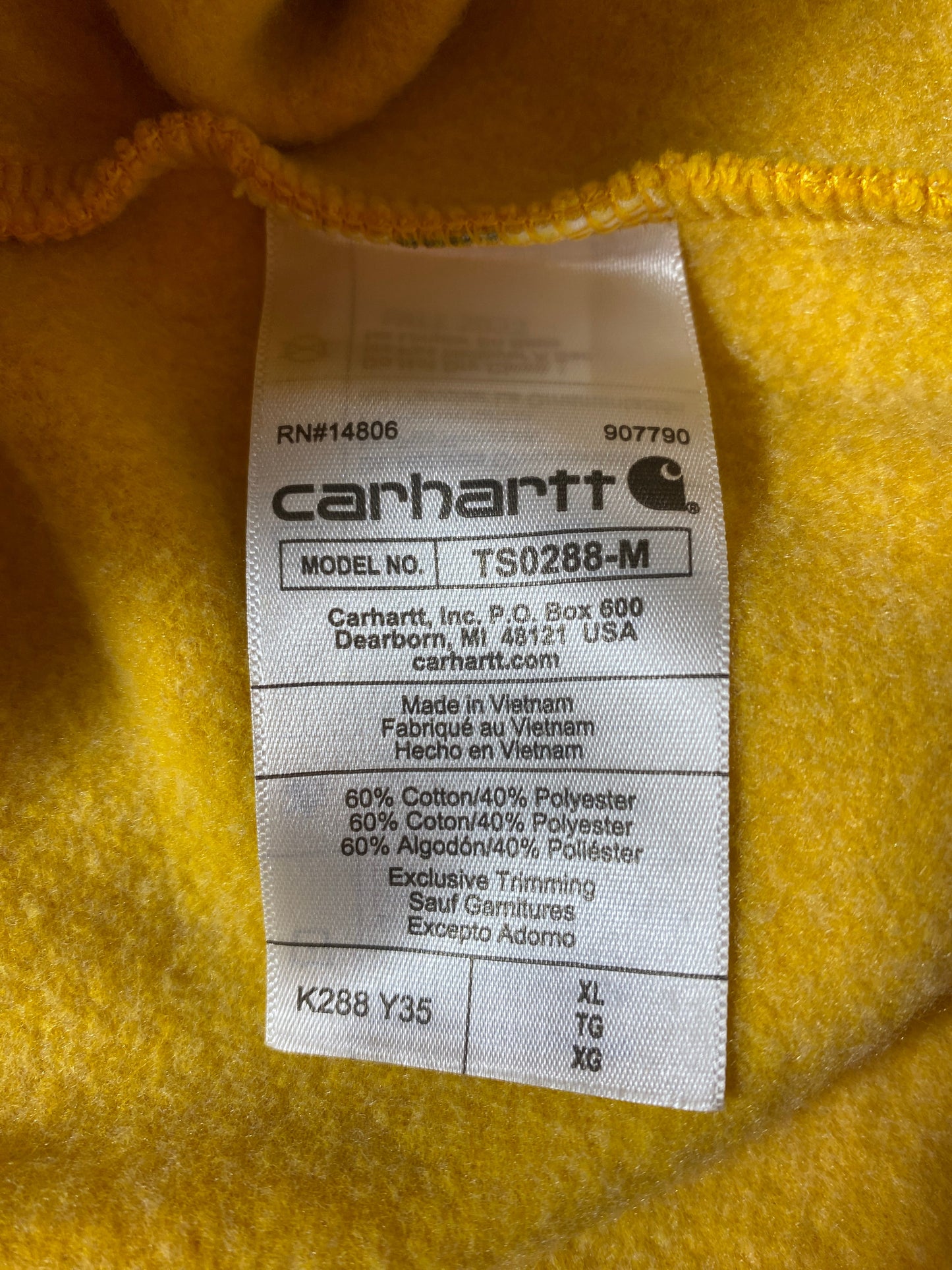 Vintage CARHARTT Size XL Hoodie Sweat-shirts / G6044S