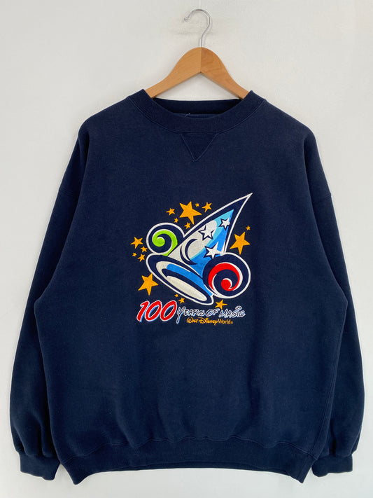 00' DISNEY 100 YEARS OF MAGIC Size XL Vintage Sweat-shirt / G5245S