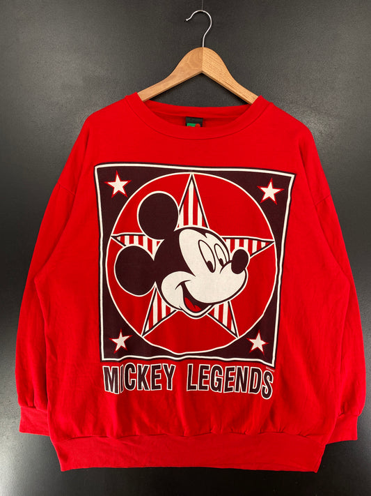 90's DISNEY MICKEY Made in USA Size XL Vintage Sweat-shirt / G5246S