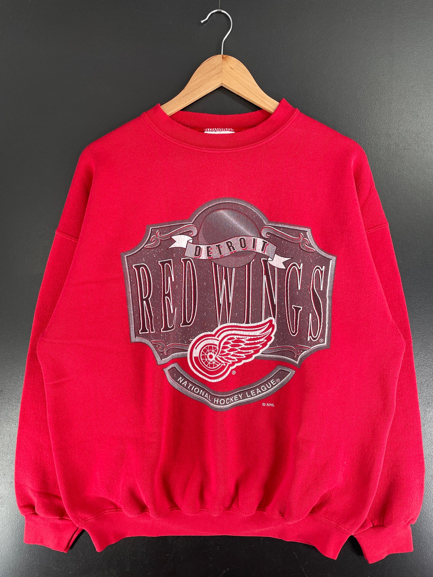 90’s DETROIT RED WINGS Made in USA Size XL NHL Sweat-Shirt / G24S