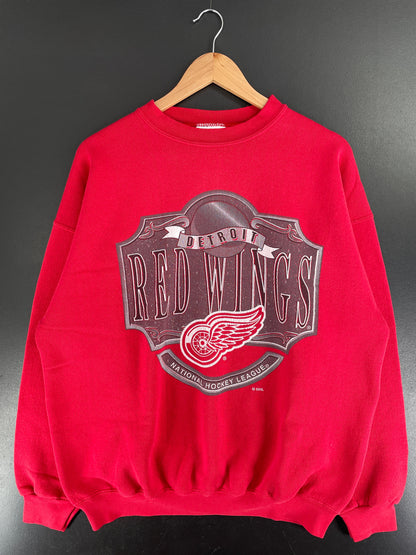 90’s DETROIT RED WINGS Made in USA Size XL NHL Sweat-Shirt / G24S