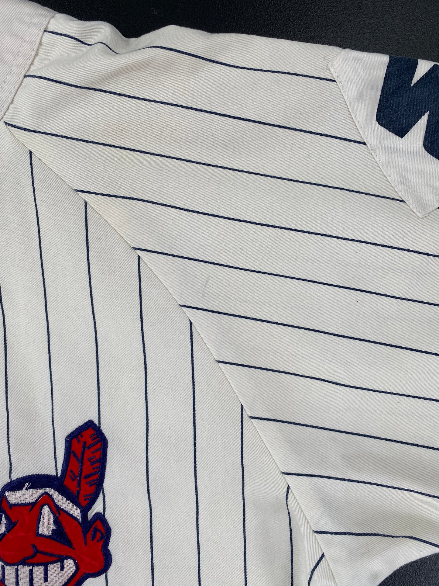 90’s STARTER x CLEVELAND INDIANS Size L MLB Game Shirt / G1877B