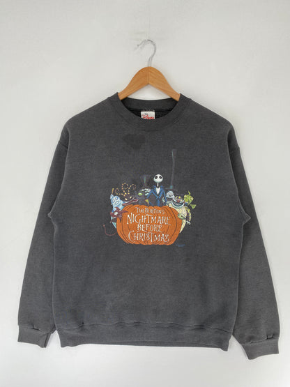 Vintage NIGHTMARE BEFORE CHRISTMAS Size M DISNEY Sweat-shirt / F5484S
