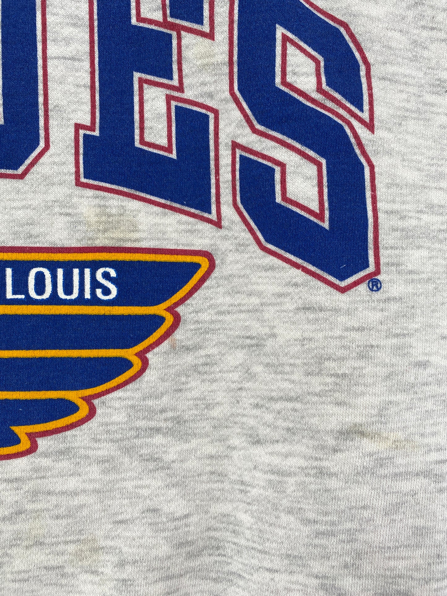 90's STARTER X ST.LOUIS BLUES Size XL NHL Sweat-Shirt / G6798S