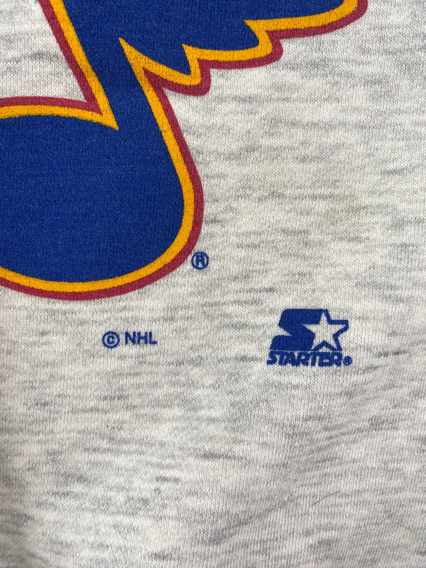 90's STARTER X ST.LOUIS BLUES Size XL NHL Sweat-Shirt / G6798S