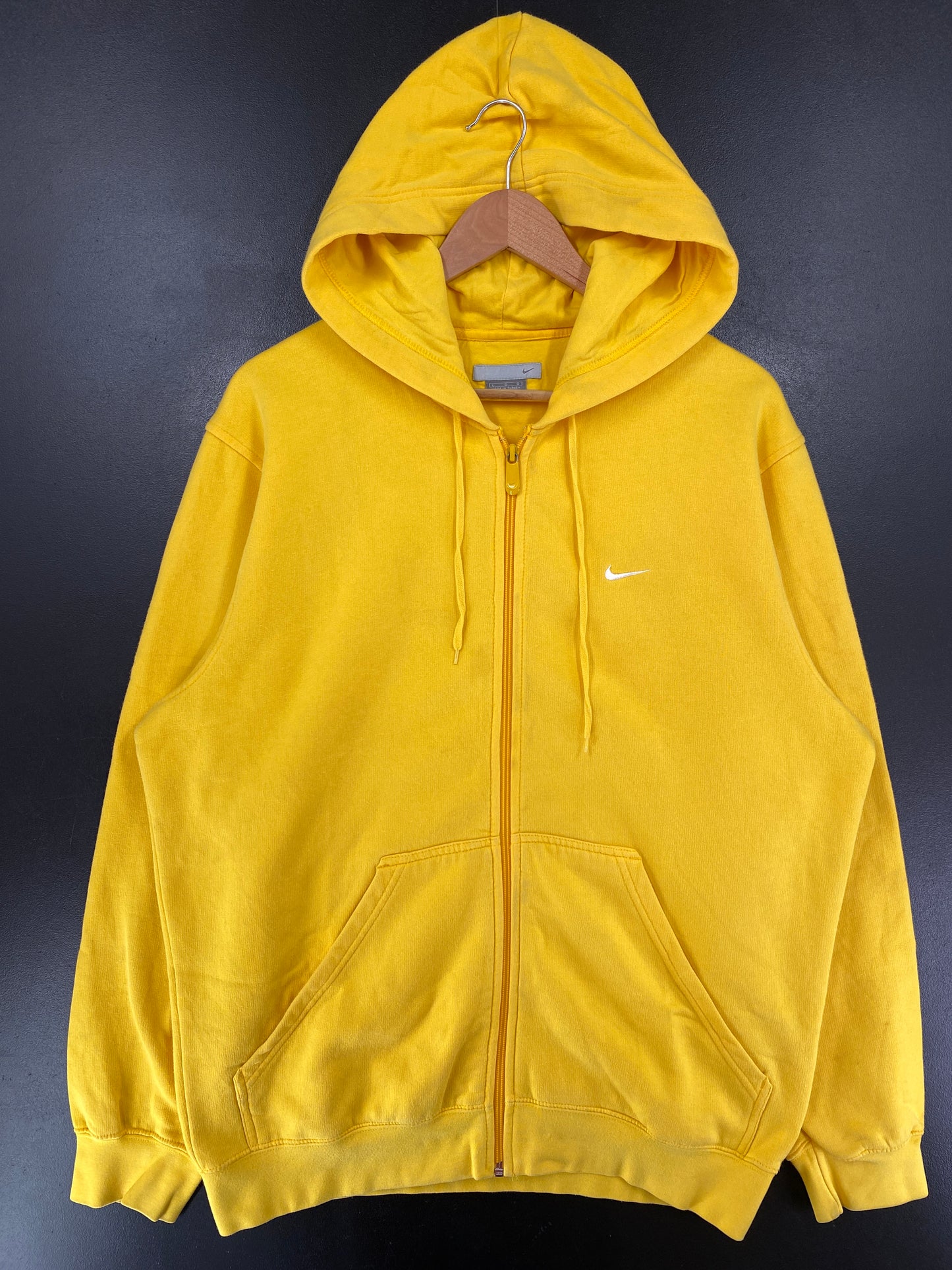 00' NIKE MINI SWOOSH Size L Vintage Zip-up Hoodie Sweat-Shirts / G5262S