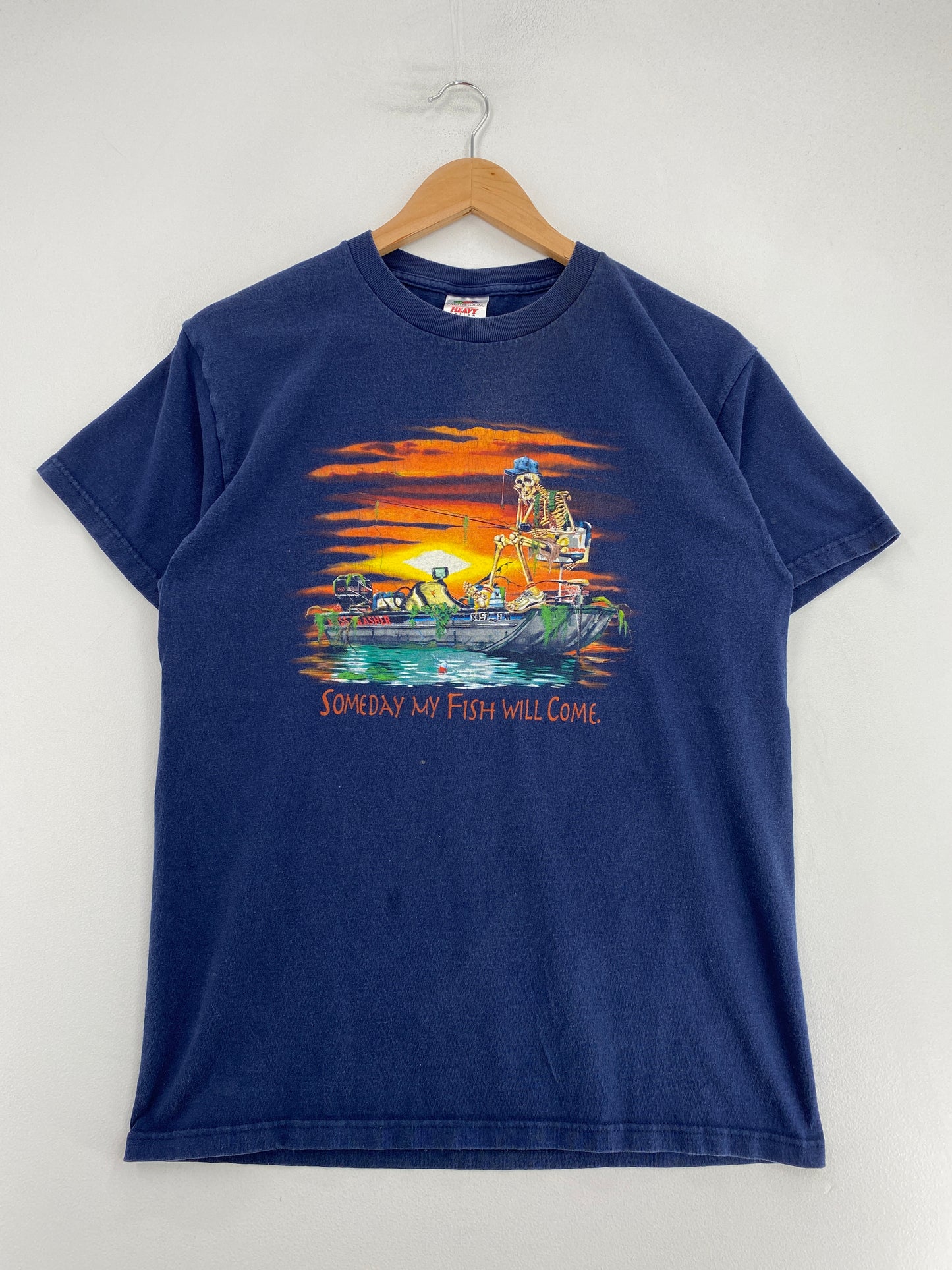 Vintage SOMEDAY MY FISH WILL COME Size M T-shirt / G1882T