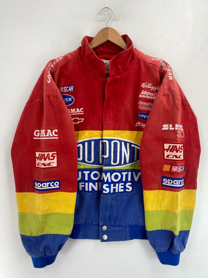 Vintage NASCAR DU PONT Size L Racing Jacket / G5275J