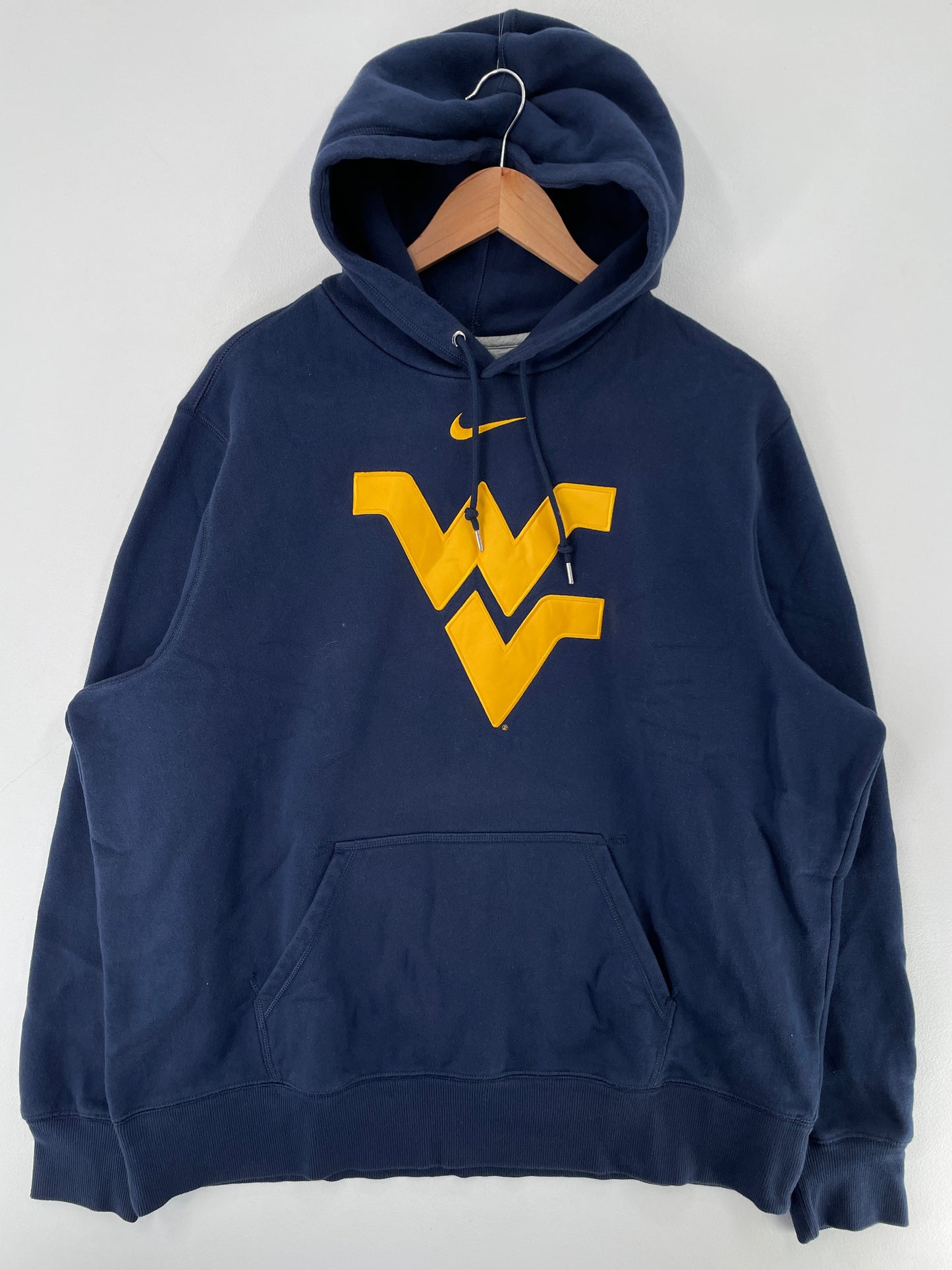 Vintage NIKE x WEST VIRGINIA Size XXL College Hoodie Sweat-Shirt / F9200S