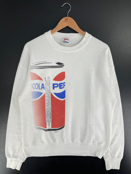 80’s PEPSI Size No tag (Approx. Size L) Vintage Sweat-Shirts / G7115S