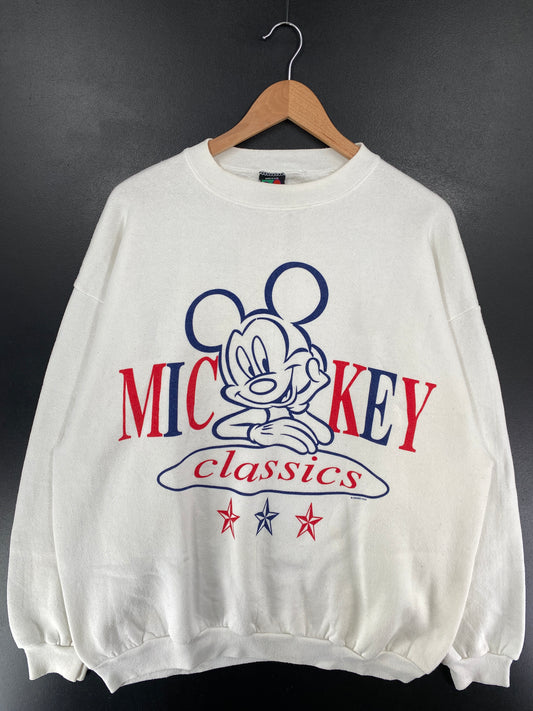 90's DISNEY MICKEY Made in USA Size XL Vintage Sweat-Shirt / G5343S