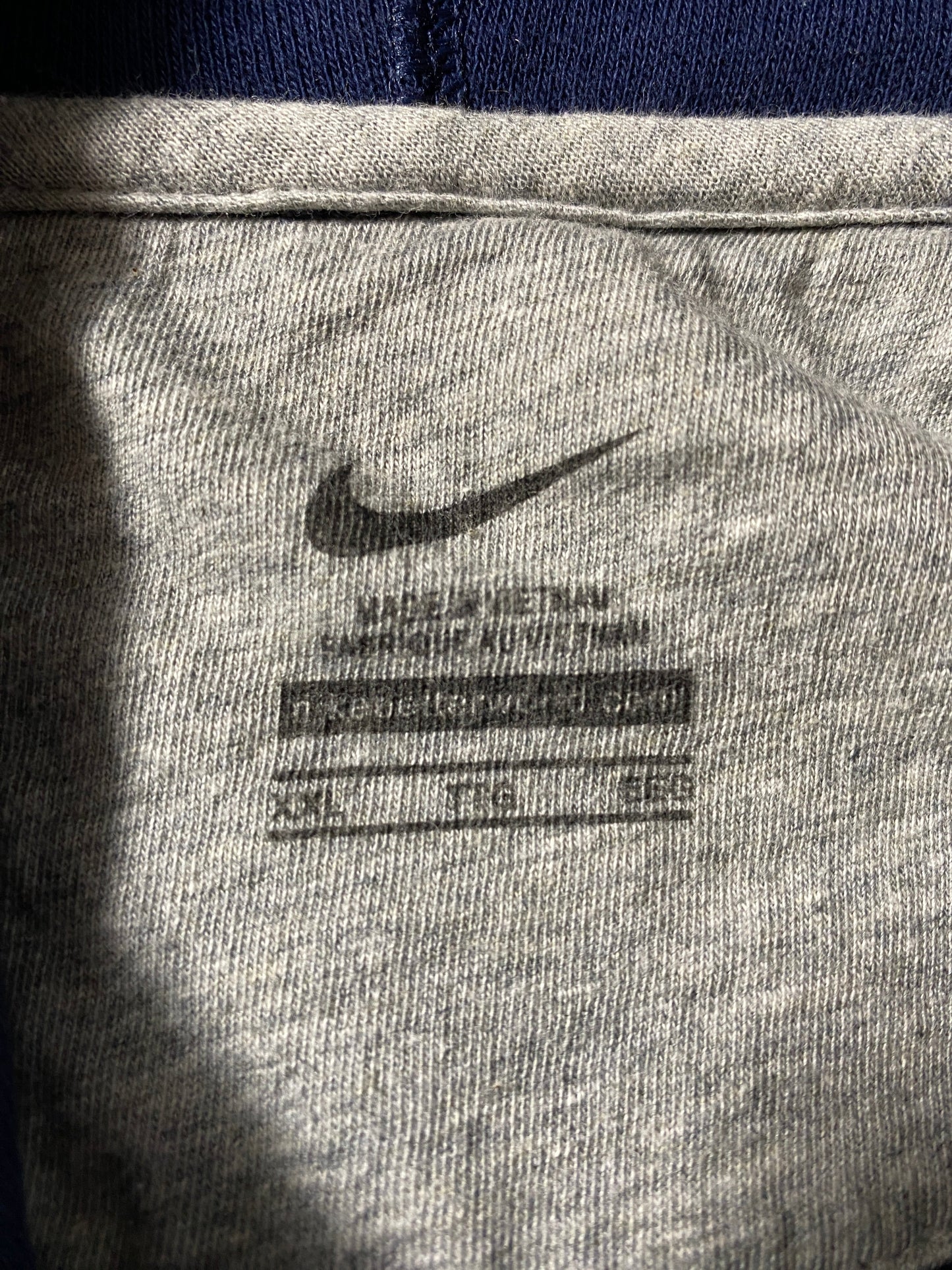 Vintage NIKE x WEST VIRGINIA Size XXL College Hoodie Sweat-Shirt / F9200S