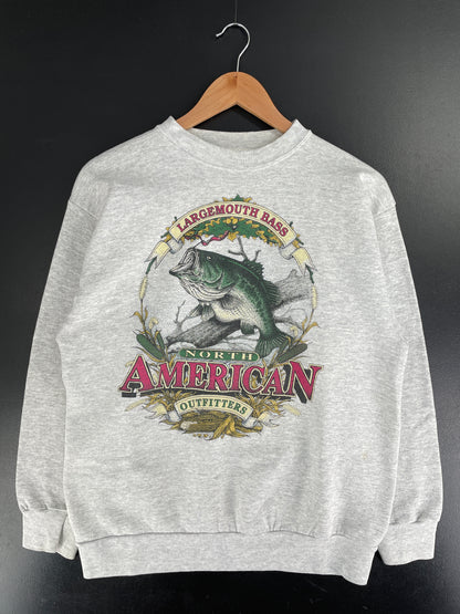 90’s LARGEMOUTH BASS Size L Animal Sweat-Shirt / F7700S