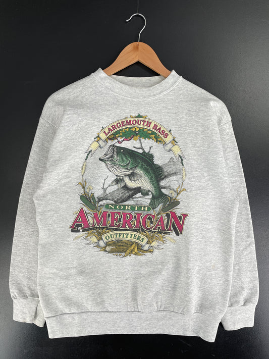 90’s LARGEMOUTH BASS Size L Animal Sweat-Shirt / F7700S