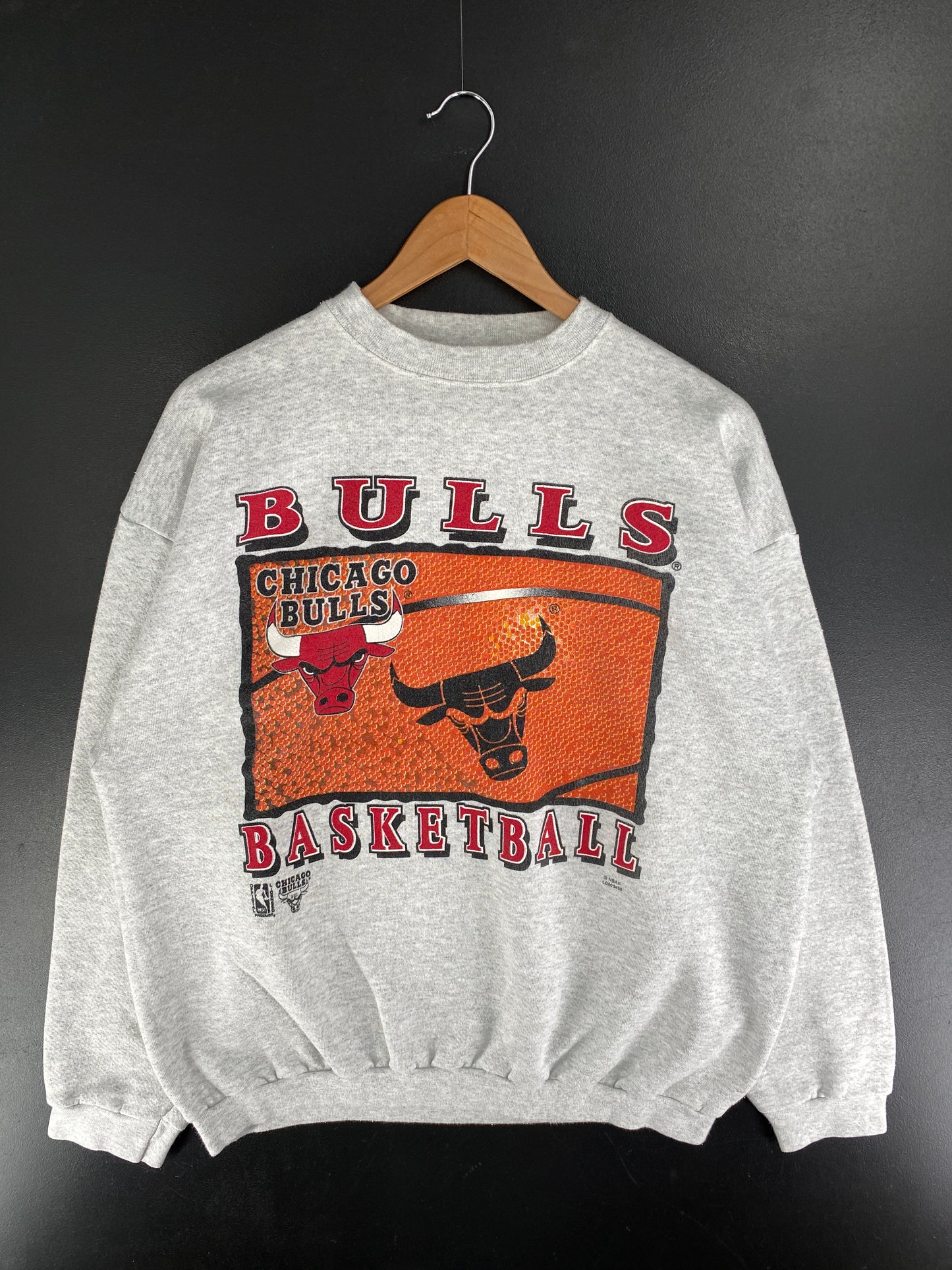 90's CHICAGO BULLS Made in USA Size XL Vintage NBA Sweat-Shirt / F6656S