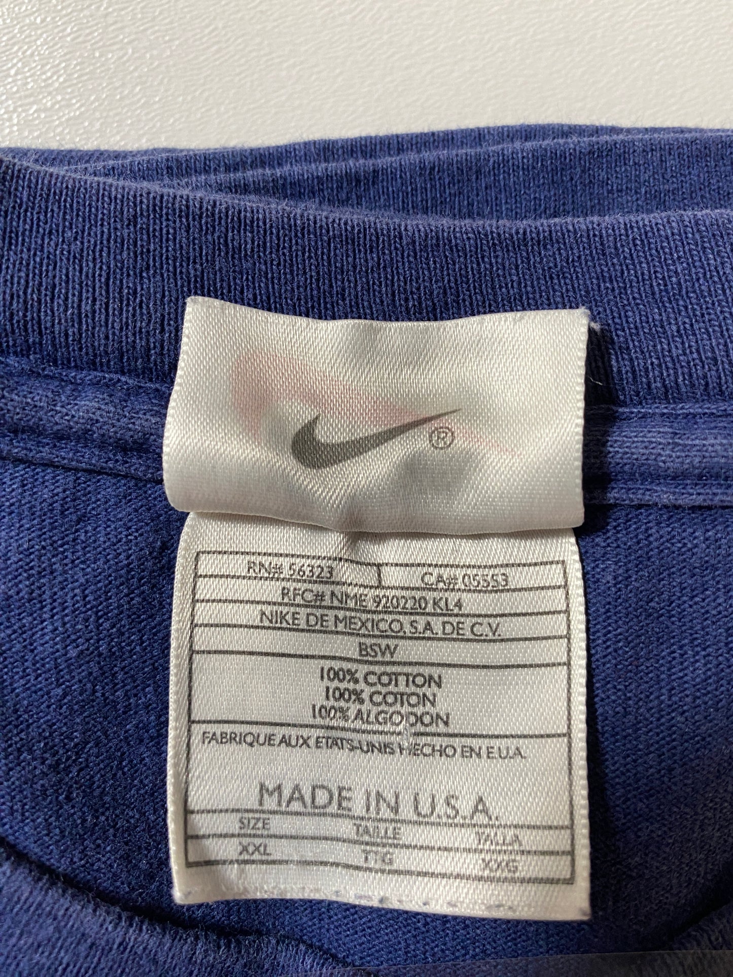 90’s NIKE FOOTBALL Made in USA Size XXL Vintage T-shirt / G2403T