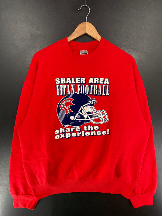 90's TITAN FOOTBALL Made in USA Size XL Vintage College Sweat-shirt / G5383S