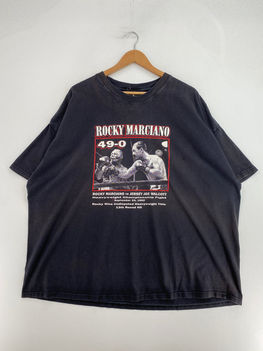 Vintage ROCKY MARCIANO HEAVYWEIGHT CHAMPIONSHIP Size XXXXL T-Shirt / G2525T