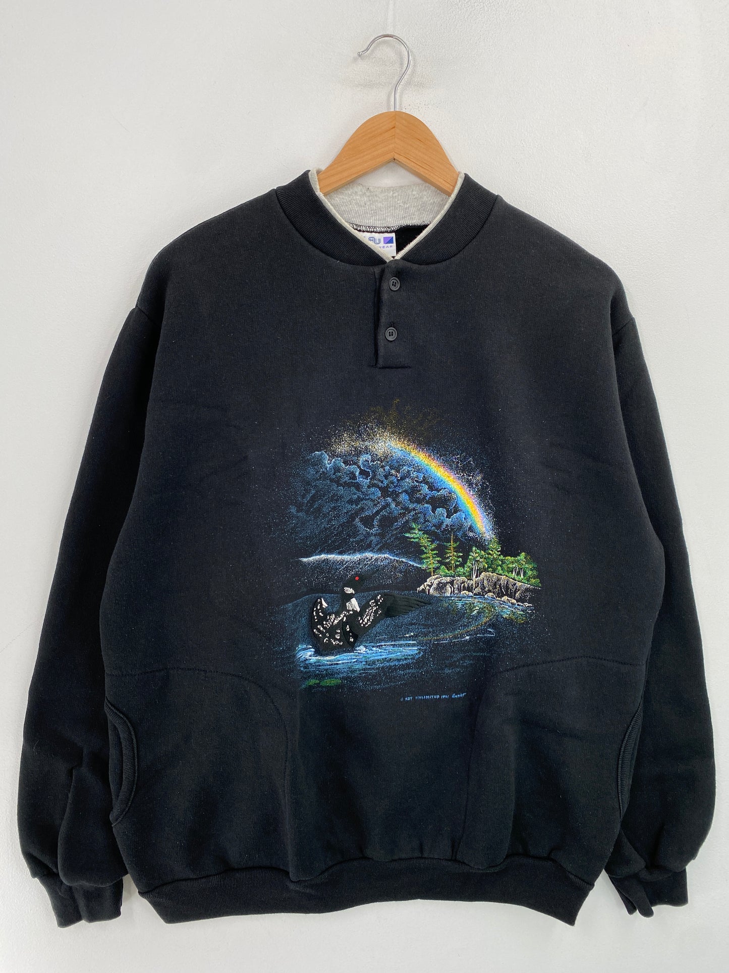 1994 BIRD Made in USA Size L Vintage Animal Sweat-Shirt / G5407S