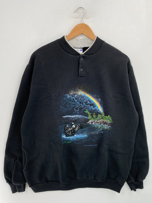 1994 BIRD Made in USA Size L Vintage Animal Sweat-Shirt / G5407S