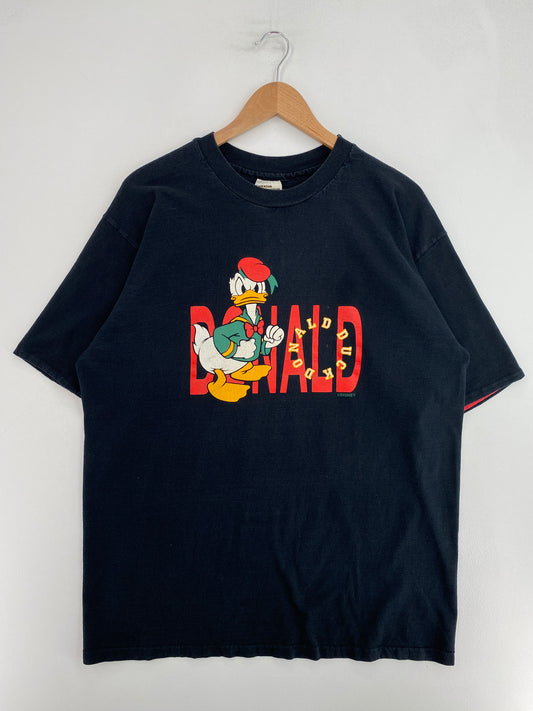 90’s DISNEY DONALD DUCK Made in USA Size XL Vintage T- Shirt / G2540T