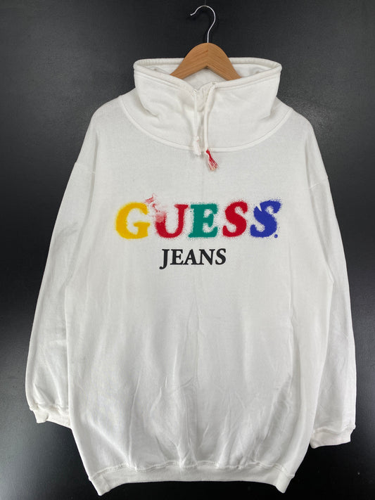 90's GUESS Made in USA Size Approx.L Vintage Sweat-shirt / G5425S