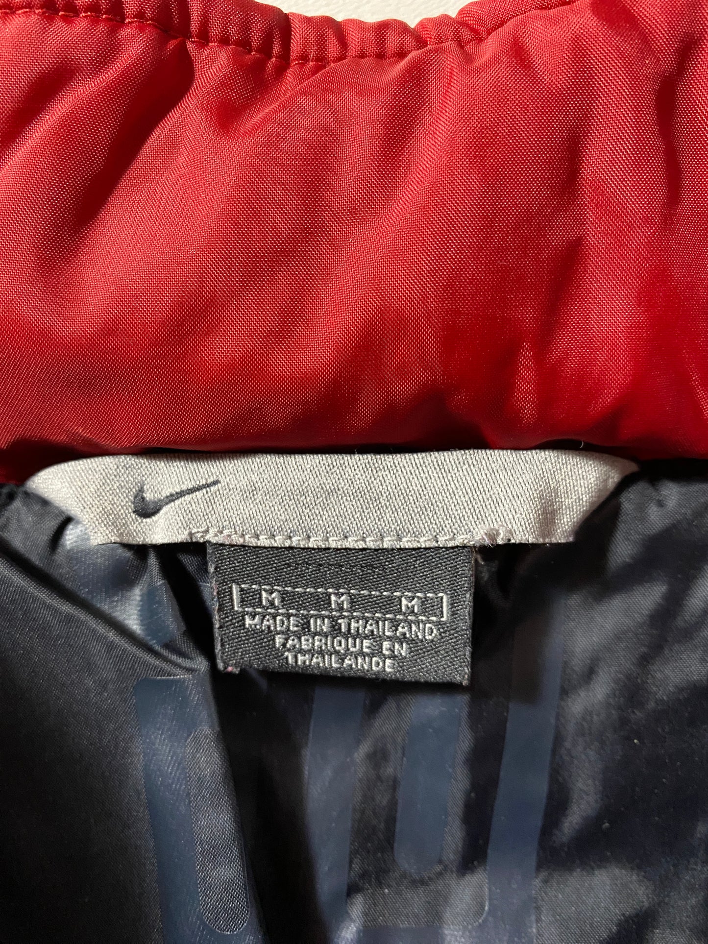 00' NIKE MINI SWOOSH Size M Vintage Padded Nylon Jacket / G5437N