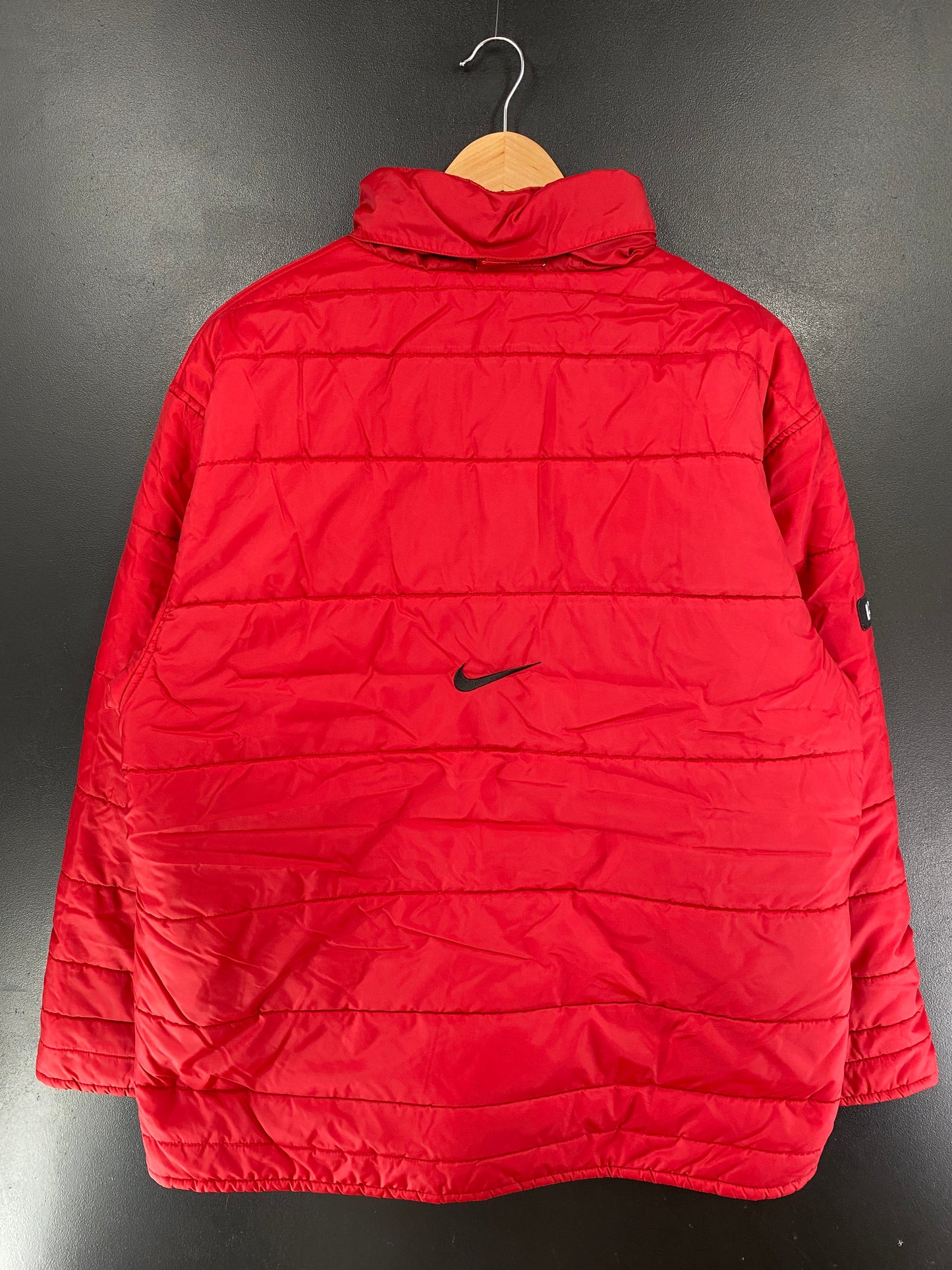00' NIKE MINI SWOOSH Size M Vintage Padded Nylon Jacket / G5437N