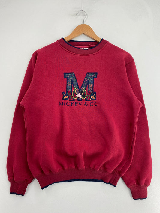 00' DISNEY MICKEY Size No Tag (Approx.M) Vintage Sweat-Shirt / G2637S