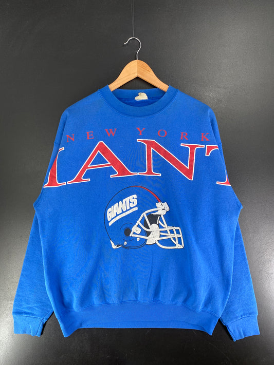 90's NEW YORK GIANTS Made in USA Size One Size (Approx.XL) Vintage NFL Sweat-Shirt / F6126S
