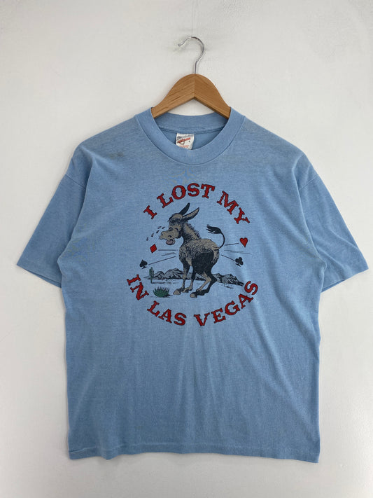 80's DONKEY CASINO Made in USA Size XL Vintage T-shirt / G2661T
