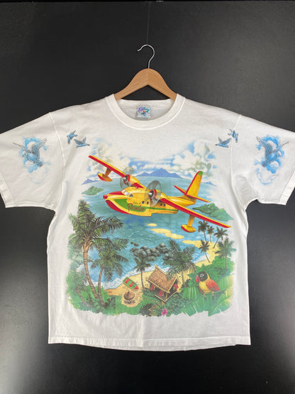 Vintage BIRD OF PARADISE Size XL Animal T-Shirt / G2660T