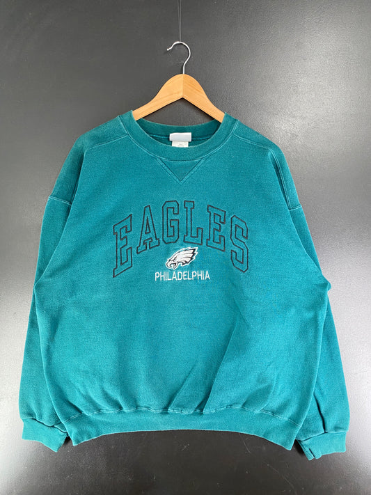 Vintage PHILADELPHIA EAGLES Size XL NFL Sweat-Shirt / F6124S