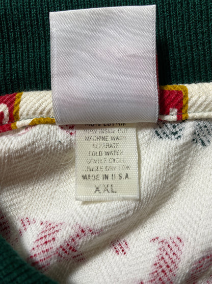 90’s Remake NIKE Made in USA Size XXL Vintage Long Sleeve Polo-Shirt / F6144T