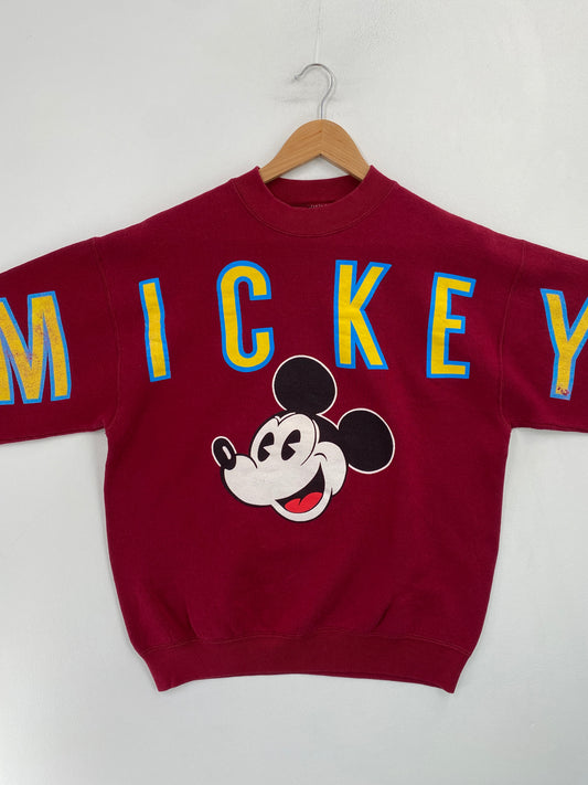 90's DISNEY MICKEY Made in USA Size L Vintage Sweat-Shirt / G5449S
