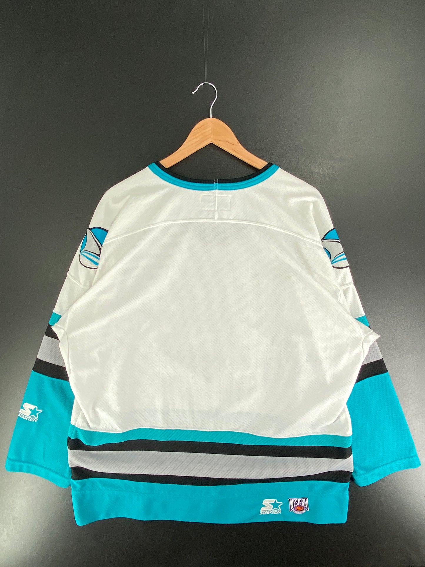 90’s STARTER x SAN JOSE SHARKS Size L NHL Game-shirt / F6138T