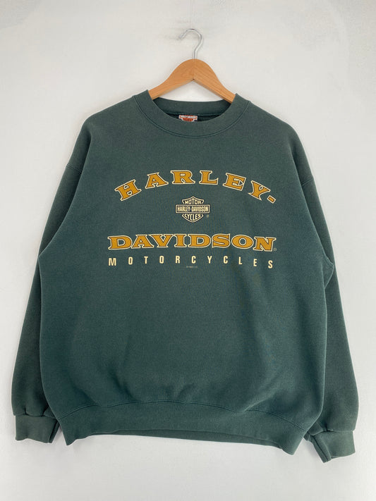 90's HARLEY-DAVIDSON Made in USA Size L Vintage Sweat-Shirt / G2766S