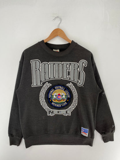 90's LAS VEGAS RAIDERS Made in USA Size L Vintage NFL Sweat-Shirt / F6864S