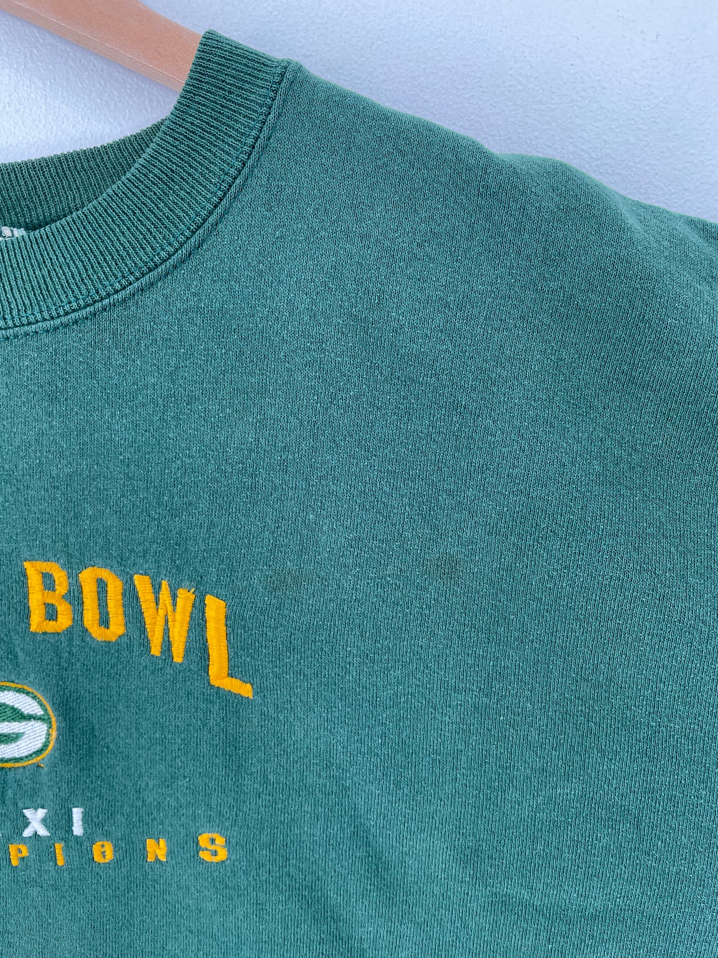 90's GREEN BAY PACKERS SUPER BOWL CHAMPIONS Made in USA Size XXL Vintage NFL Sweat-shirt / F7860S
