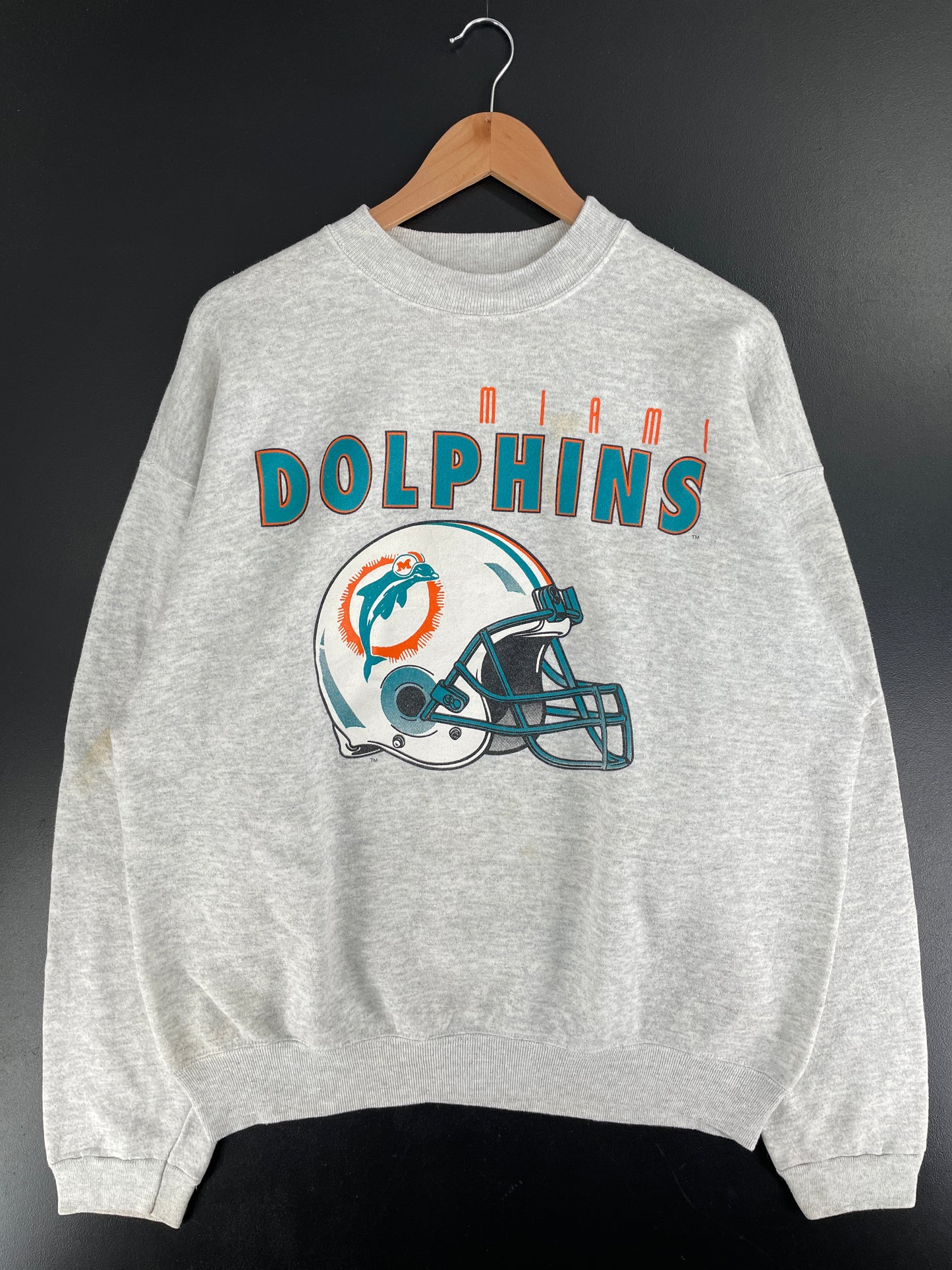 90's MIAMI DOLPHIS Made in USA Size XXL NFL Sweat-Shirt / F7863S