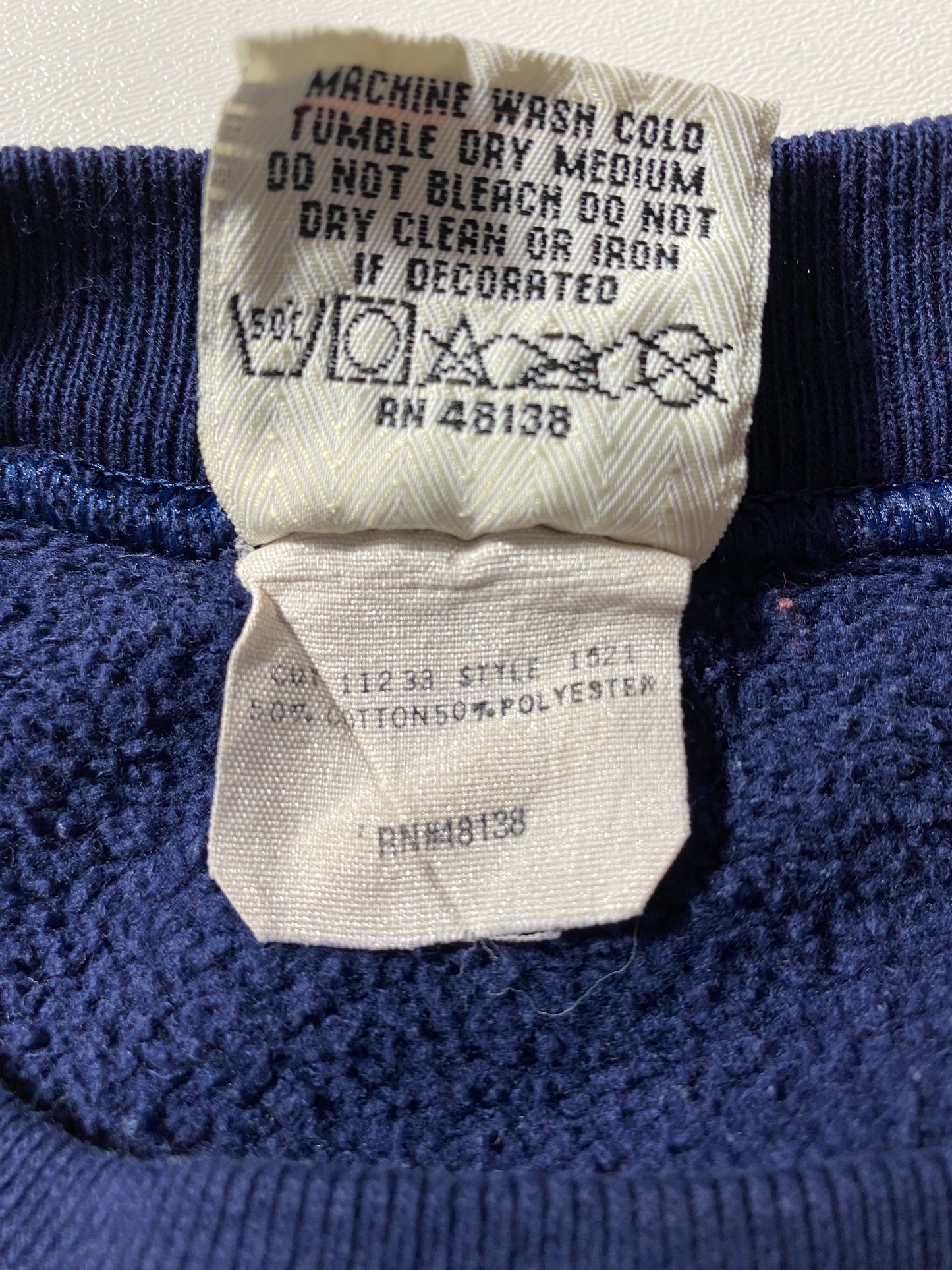 1990 UNIVERSITY OF MICHIGAN Made in USA Size L Vintage College Sweat-Shirt / F6907S