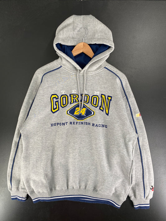Vintage THEAM GORDON DUPONT Size L Vintage Racing Hoodie Sweat-shirt / F6918S