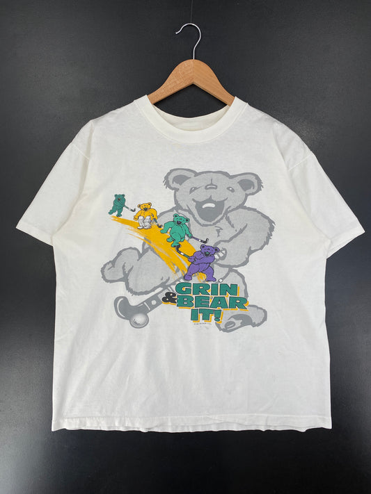 1996 GRATEFUL DEAD Single Stitch Made in USA Size L Vintage Music T-shirt / G1642T