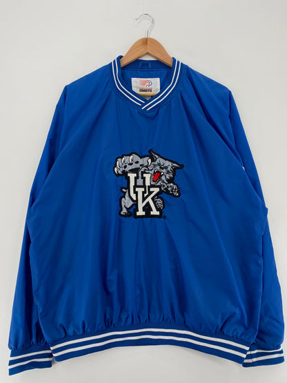 Vintage UNIVERSITY OF KENTUCKY Size L College Nylon Pullover Jacket / G2657N